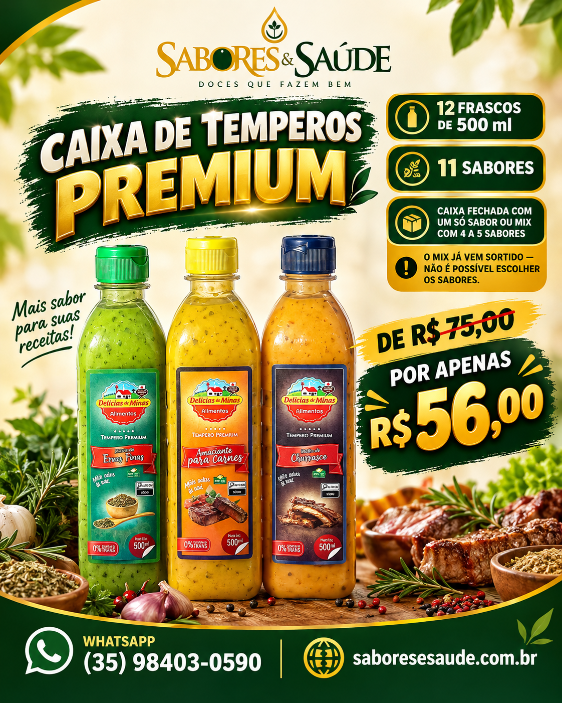Mix Molhos diversos
